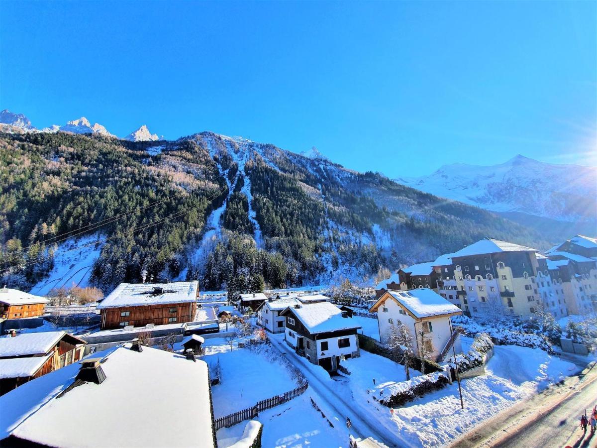 Grand Studio Aiguille Du Midi Et Vue Mont Blanc 샤모니 외부 사진